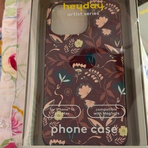 Heyday Artist Series Floral Phone Case for iPhone 16 Pro Max - 3 cases
